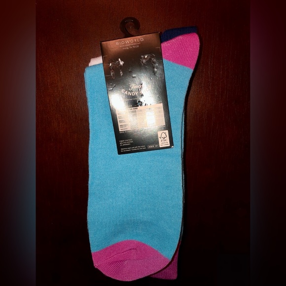 NERDS CANDY NOVELTY CREW SOCKS NWT MEN’S SHOE SIZE 8-12 - Picture 2 of 2